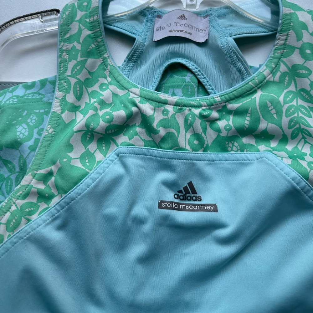 Adidas by Stella McCartney Mint Green Floral Tennis Dress - Picture 4 of 13